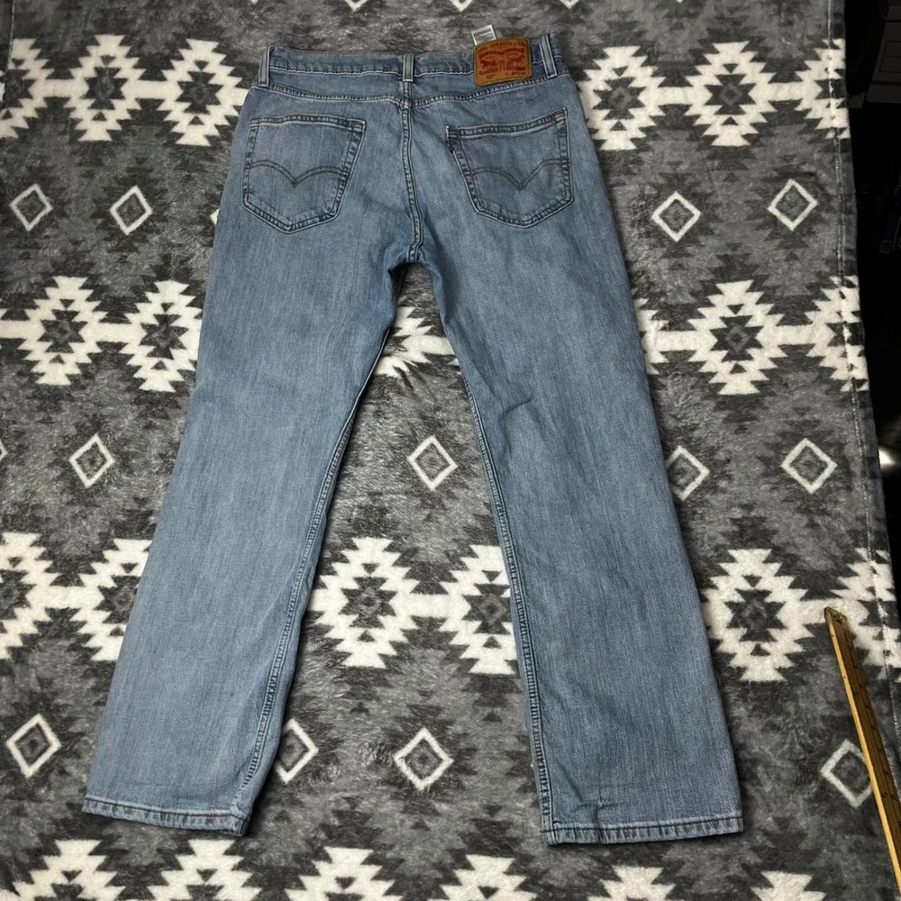 Levis 527 Slim Bootcut Jeans Mens 34x30 Blue Denim Pants Medium Wash